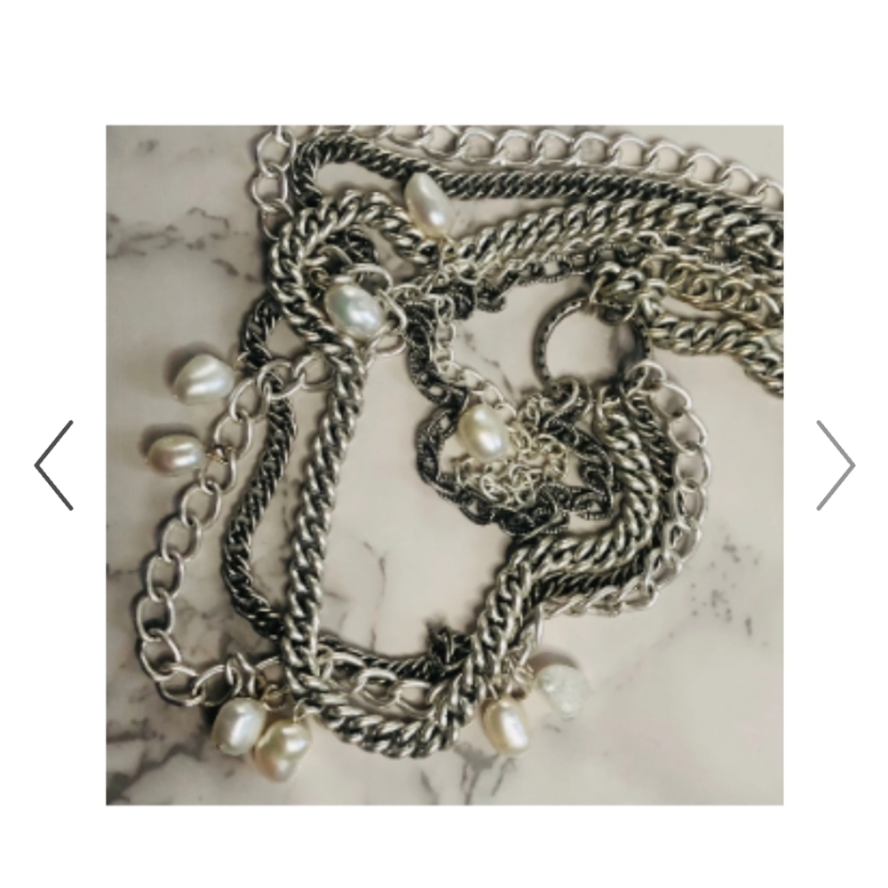 ❤️  Stella & Dot Avery Chain Pearl Necklace​​ - Picture 4 of 6